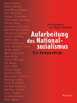 cover image of Aufarbeitung des Nationalsozialismus